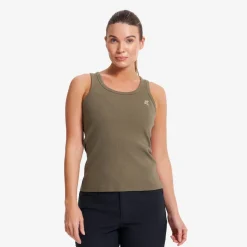 Birch Ribbed Tank Top Dame