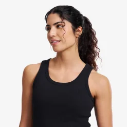 Birch Ribbed Tank Top Dame
