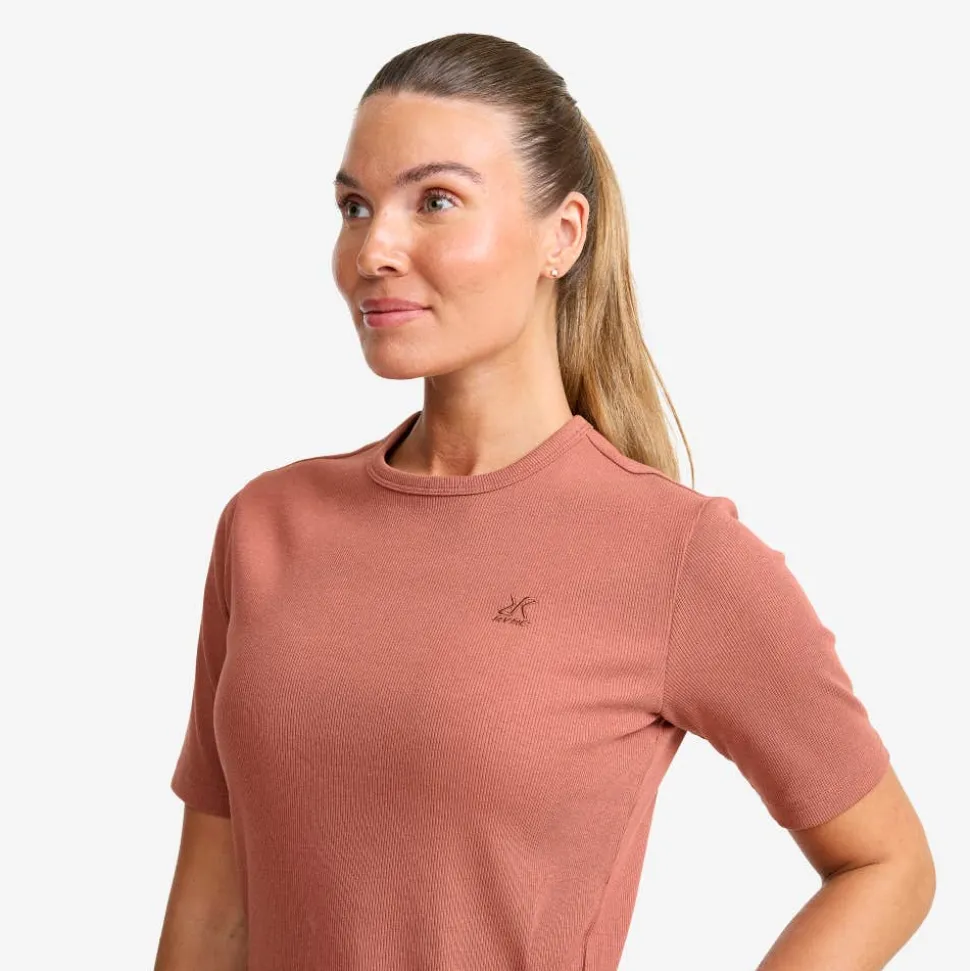 Birch Ribbed T-shirt Dame