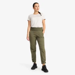 Breezy Curved Ankle Stretch Pants Dame