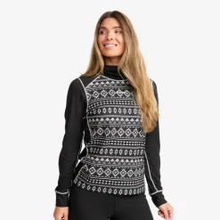 Downhill Base Layer Turtleneck Top Dame