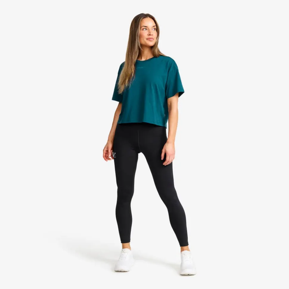 Easy Cropped T-shirt Dame