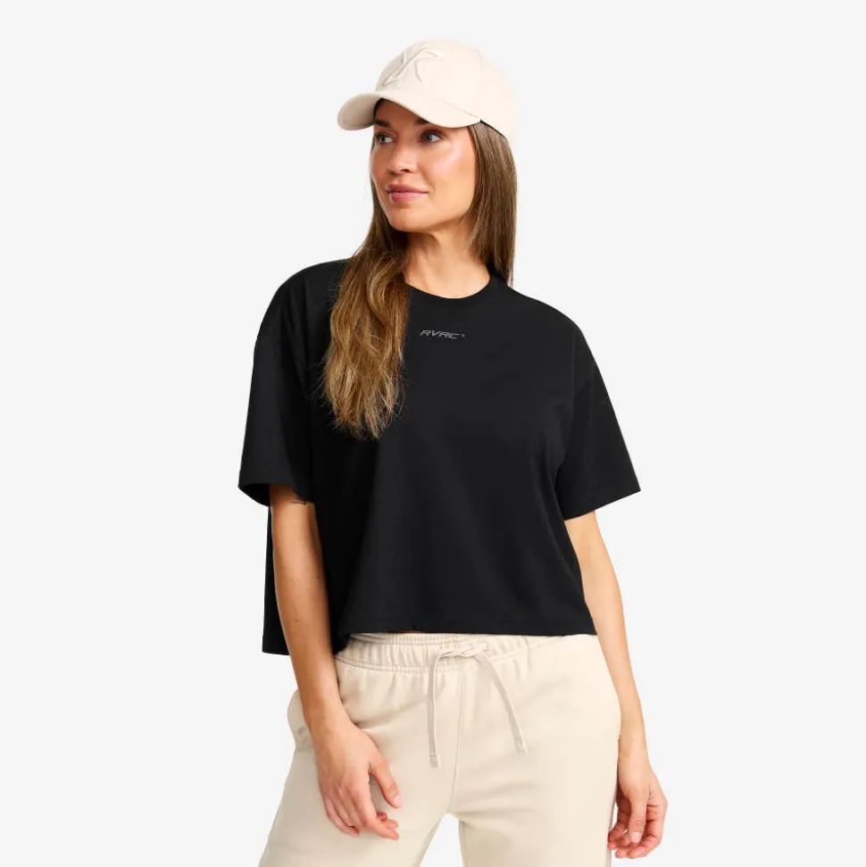 Easy Cropped T-shirt Dame