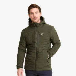 Flex Stretch Hooded Down Jacket Herre