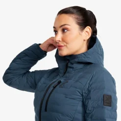 Flex Stretch Hooded Down Jacket Dame