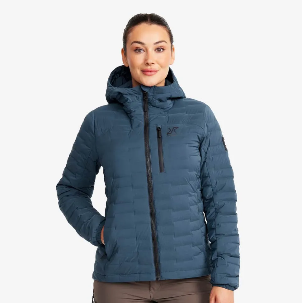 Flex Stretch Hooded Down Jacket Dame