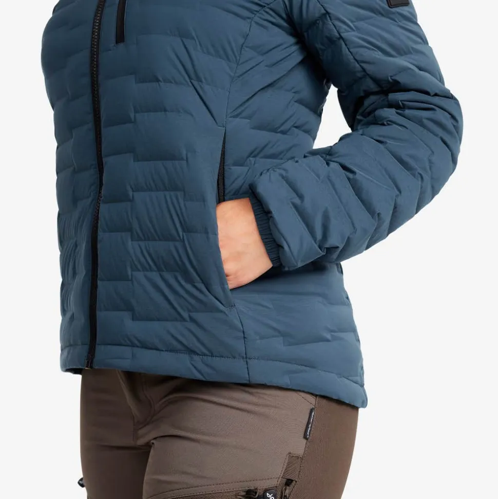 Flex Stretch Hooded Down Jacket Dame
