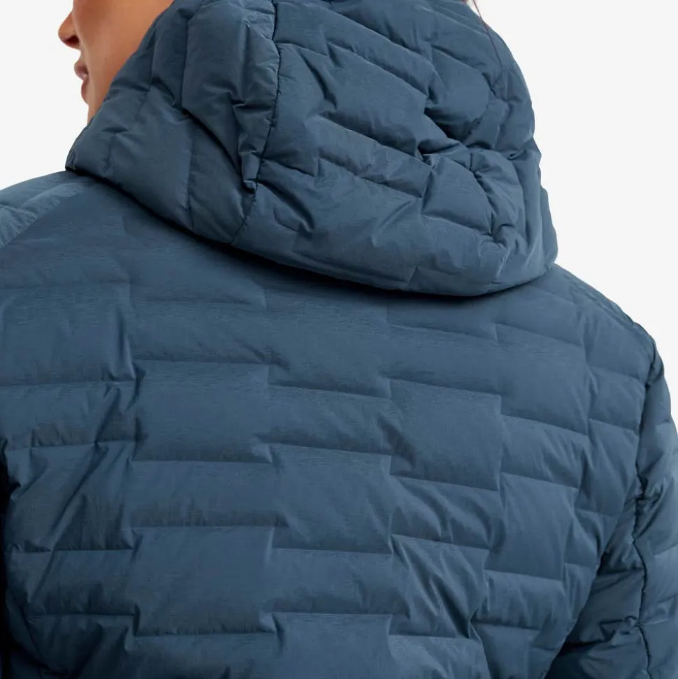 Flex Stretch Hooded Down Jacket Dame
