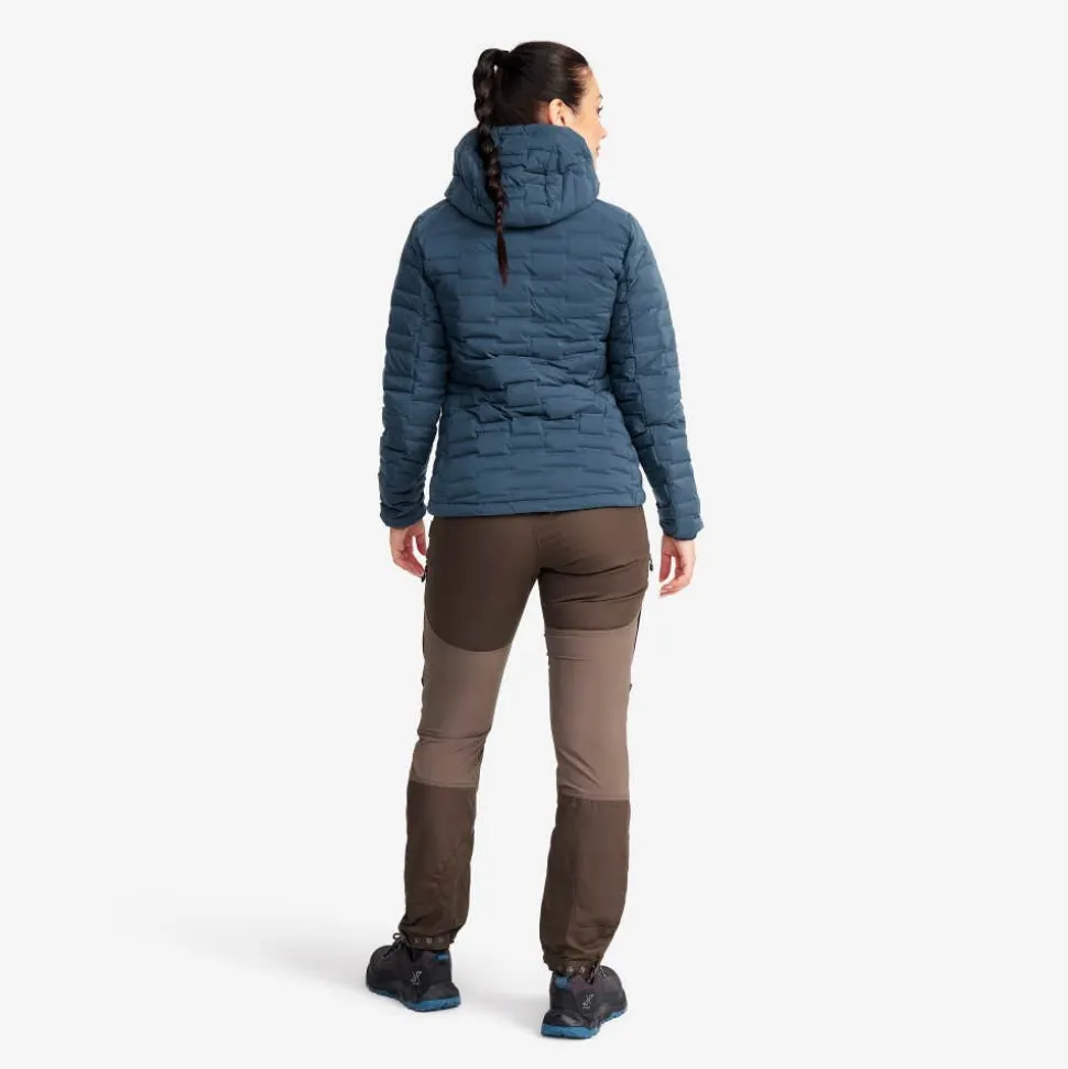 Flex Stretch Hooded Down Jacket Dame