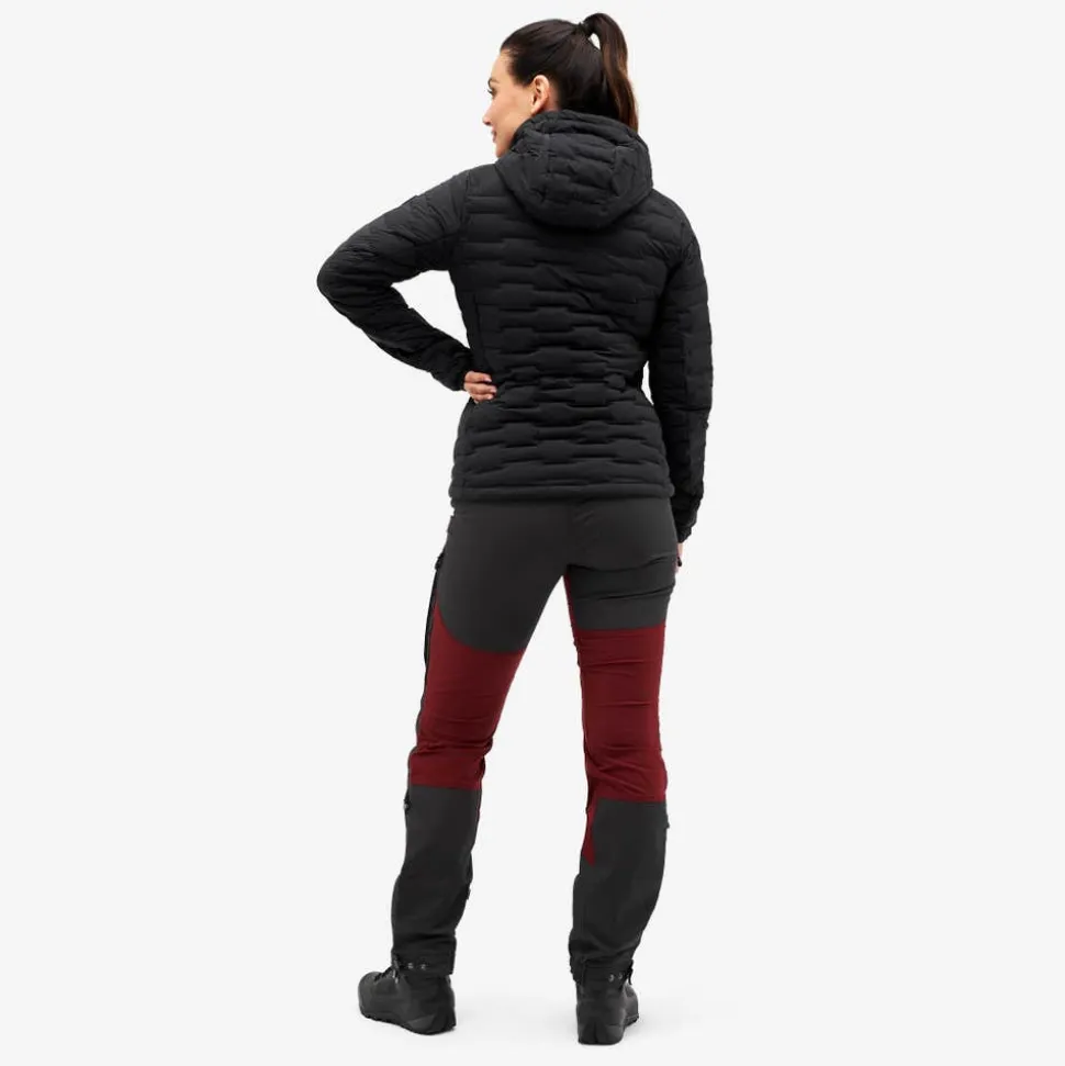 Flex Stretch Hooded Down Jacket Dame
