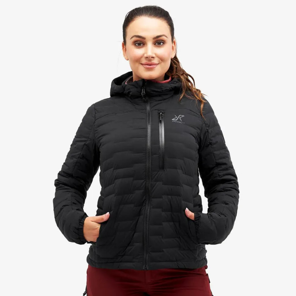 Flex Stretch Hooded Down Jacket Dame