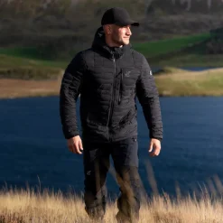 Flex Stretch Hooded Down Jacket Herre