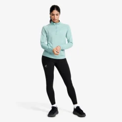 Focus Half-zip Seamless Top Dame