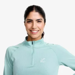 Focus Half-zip Seamless Top Dame