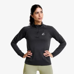 Focus Half-zip Seamless Top Dame