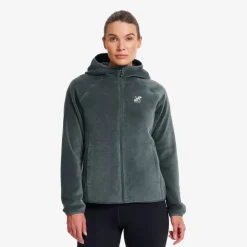 Fog Fluffy Hooded Fleece Dame