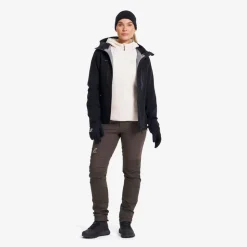 Fog Fluffy Hooded Fleece Dame