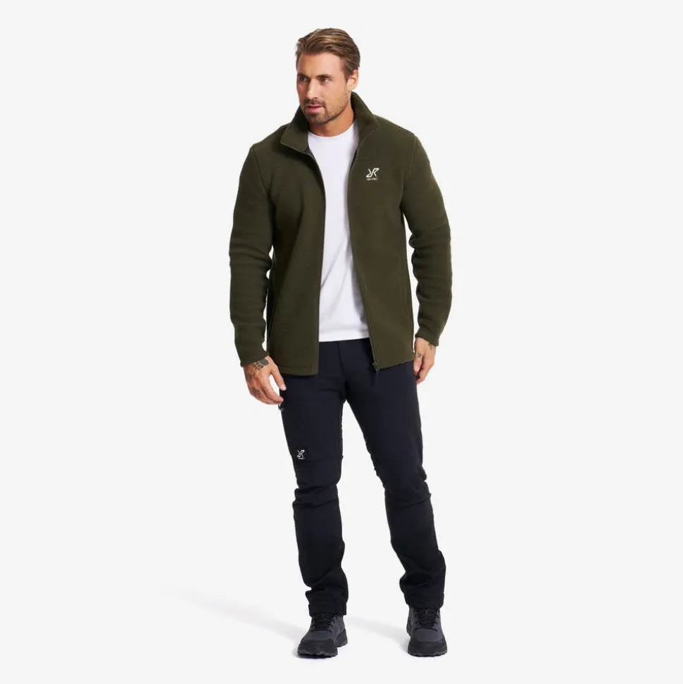 Moss Pile Fleece Jacket Herre