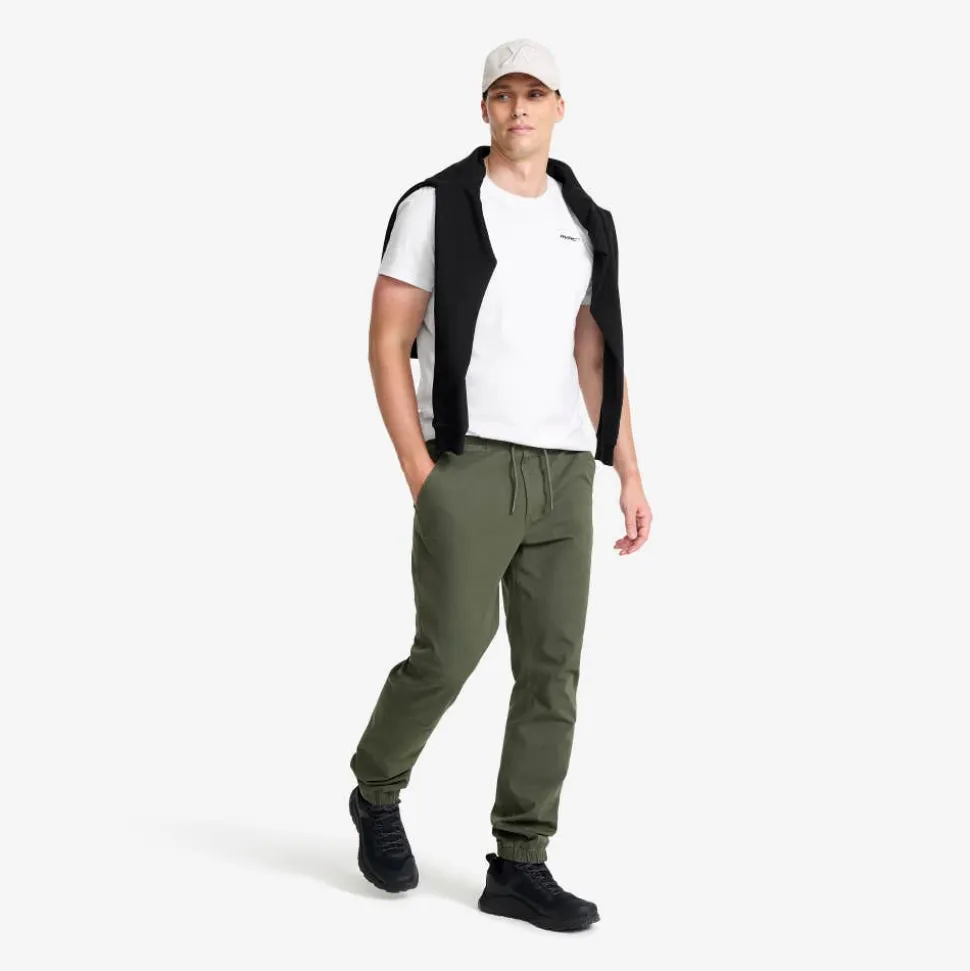 Oak Twill Stretch Joggers Herre