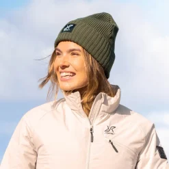 Ribbed Patch Beanie Unisex