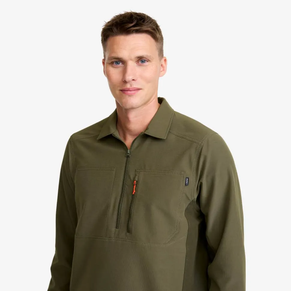 Ridge Half-zip Stretch Shirt Herre