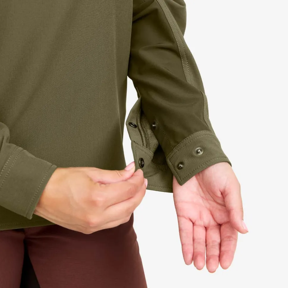 Ridge Half-zip Stretch Shirt Dame