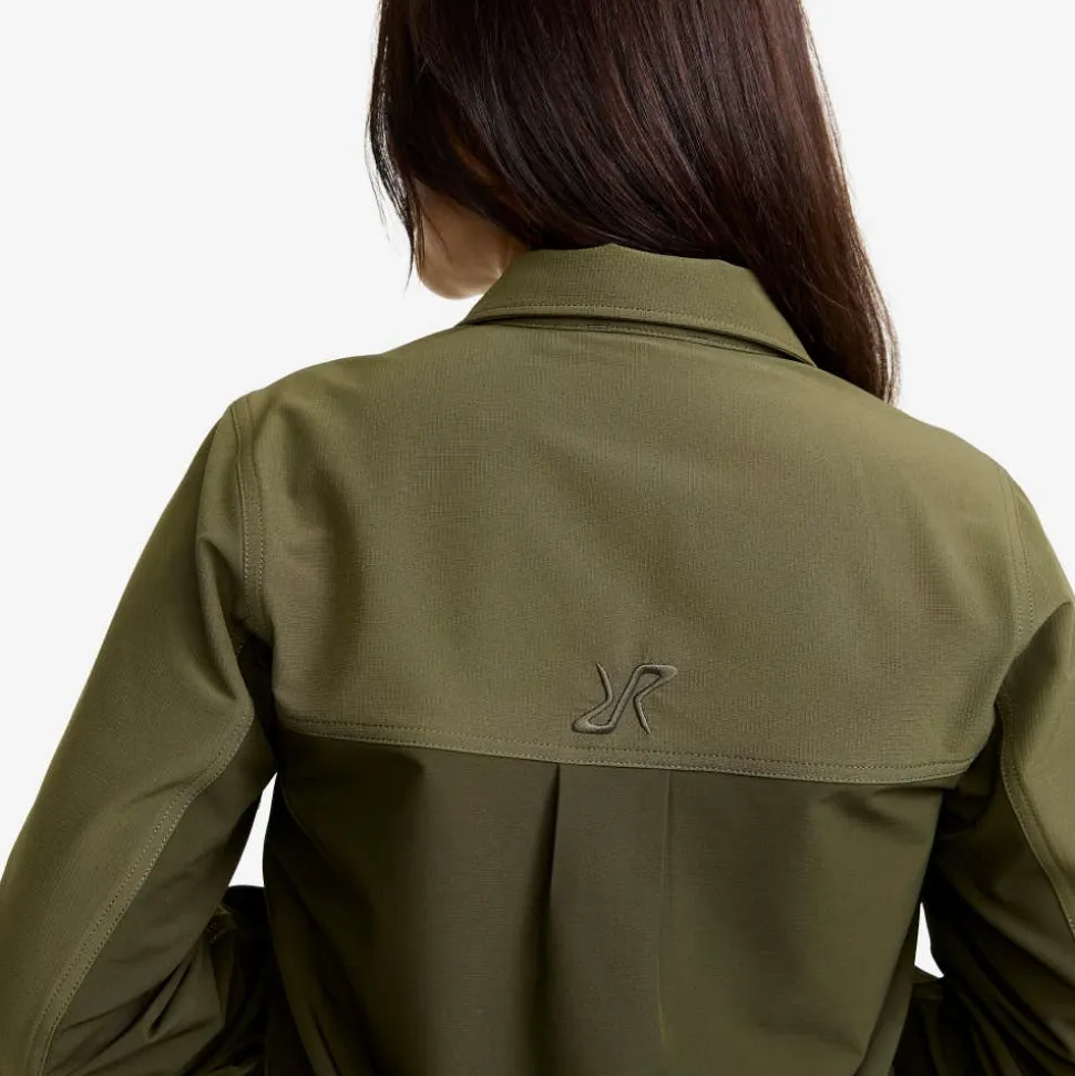 Ridge Half-zip Stretch Shirt Dame