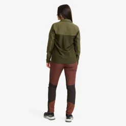 Ridge Half-zip Stretch Shirt Dame
