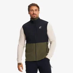 River Hybrid Fleece Vest Herre