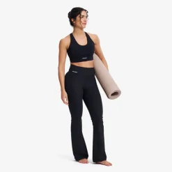 Shape Ribbed Flare Leggings Dame
