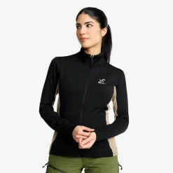 Waffle Full-zip Fleece  Dame