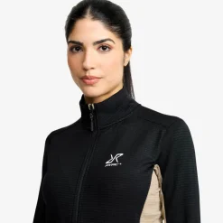 Waffle Full-zip Fleece  Dame