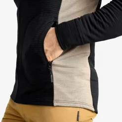 Waffle Full-zip Fleece Herre